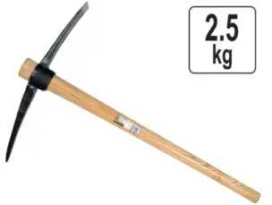 Кирка строительная с деревянной ручкой 2,5кг