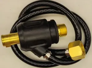 Адаптер TIG пальника M16x1.5 на байонет 35-50 (газ+струм)