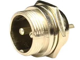 Разъем штекер панельный 2pin 16 мм для TIG/CUT