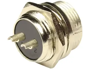 Разъем штекер панельный 2pin 16 мм для TIG/CUT