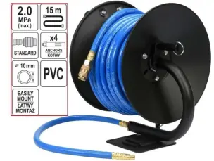 Пневматический шланг на катушке (PVC) 10 мм, 15 м