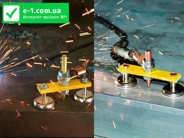 Сварочный магнит 35мм двойной