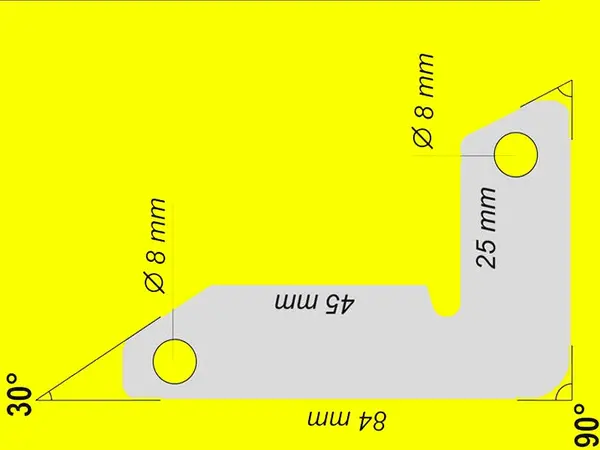 L-образные магнитные уголки для сварки (2 шт. x 25 кг)