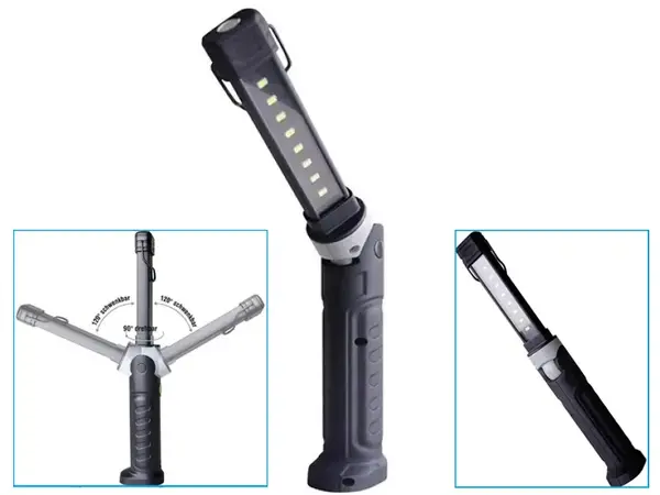 Аккумуляторный светодиодный фонарь LED 8 + 1SMD