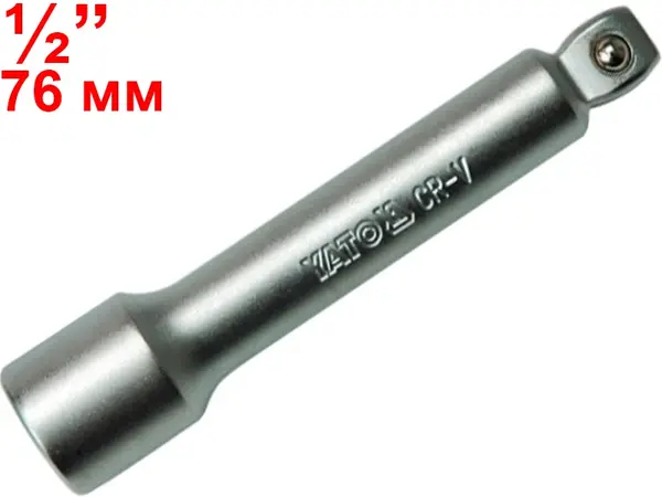 Наклоняемый удлинитель торцевых головок Yato 1/2″ 76мм
