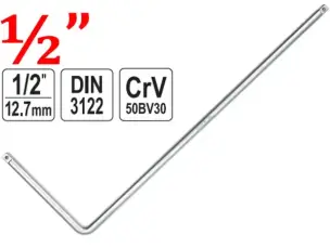 Вороток Г-образный CrV 1/2″ 600мм