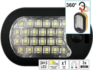 Светодиодный фонарь 24 SMD LED + 3 LED