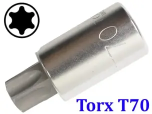 Торцевая головка с битой Torx T70 под квадрат 1/2"