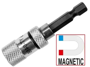 Держатель бит магнитный 1/4" HEX x 60 мм для шуруповерта