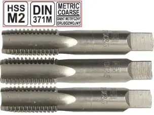 Метчики ручные комплектные HSS M2 М20х2.5мм