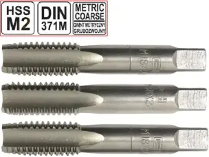 Метчики ручные комплектные HSS M2 М18х2.5мм