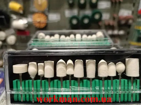 Набор войлочных полировальных насадок WorkMan Felt Set-12
