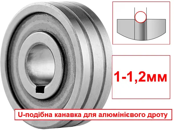 Ролик для алюминиевой проволоки U-тип 1-1,2мм