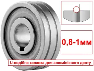 Ролик для алюминиевой проволоки U-тип 0,8-1мм