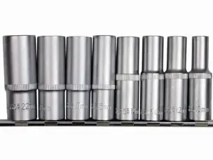 Набор глубоких головок 1/2" 10-22 мм (8 предметов) Cr-V
