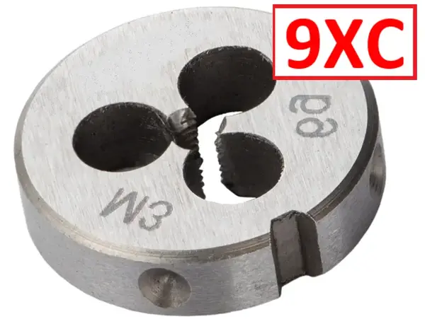 Плашка 9ХС M3x0,5мм