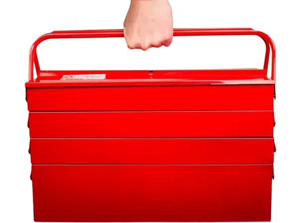 Розкладний металевий ящик для інструментів 7 секцій