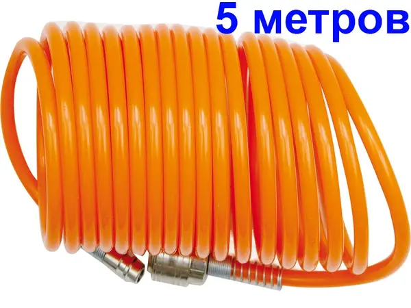 Шланг полиэтиленовый спиральный Orange PE 5x8 мм, 5 м