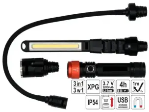 Аккумуляторный фонарь CREE XPG LED 3-в-1