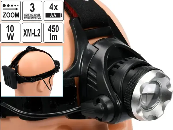Ліхтар налобний світлодіодний CREE XM-L2 LED