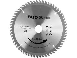 Диск для циркулярной пилы 160x20x60 зубов Yato