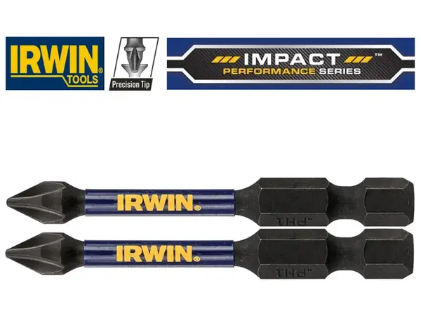 Біти ударні PH1х57мм Irwin IMPACT PRO