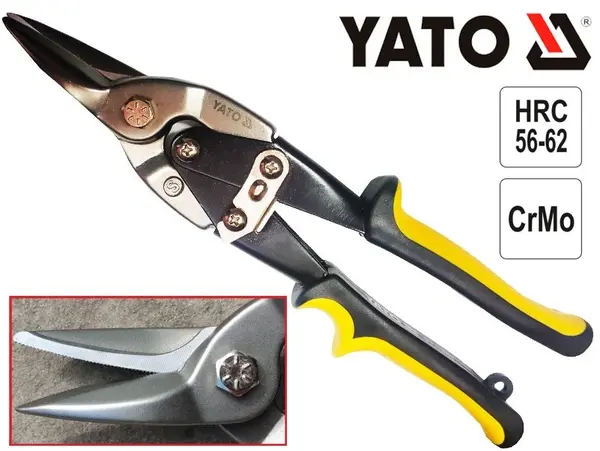 Ножницы по металлу прямые Yato 250мм