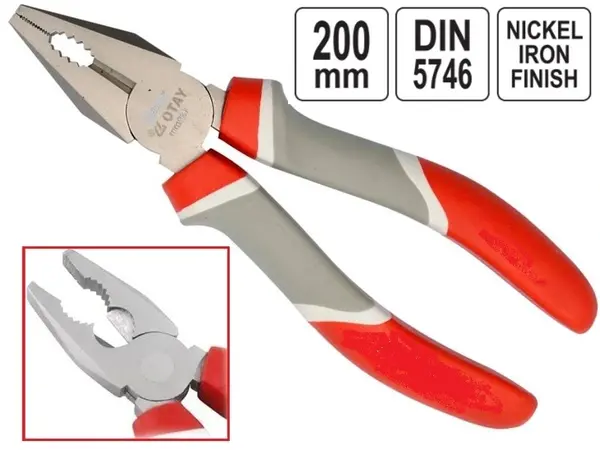 Плоскогубцы комбинированные CrV 200мм