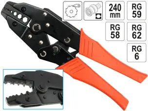 Клещи для обжима коннекторов PRO RG6-62
