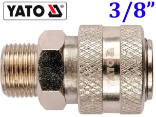 Быстросъем для компрессора стальной с наружной резьбой 3/8"