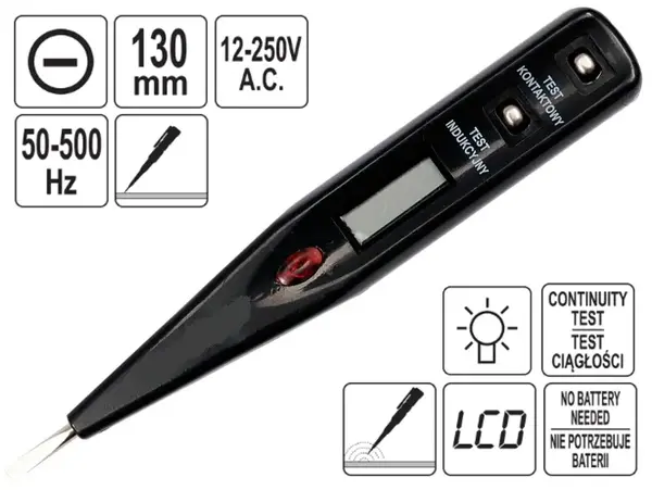 Индикатор напряжения LCD 12-250V с подсветкой