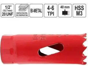 Коронка біметалева 25 мм HSS M3 (4-6 TPI)