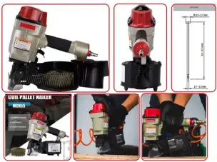 Нейлер пневматический для гвоздей Coil Nailer MCN55