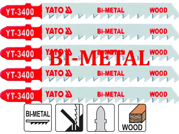 Универсальные пилочки по дереву и металлу Yato биметаллические