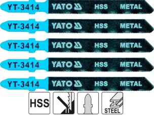 Пилки по металлу для лобзика Yato