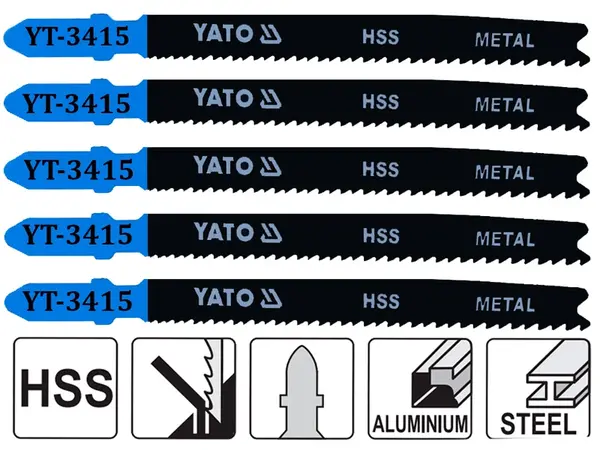 Пилочки по металлу для электролобзика Yato