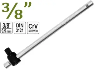 Вороток для головок CrV 3/8″ 198мм