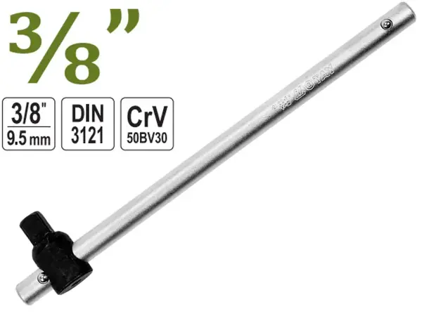 Вороток для головок CrV 3/8″ 198мм