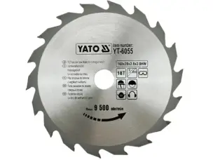 Пильный диск по дереву Yato 160х20х18зубов