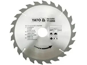 Профессиональный пильный диск по дереву Yato 205х18х24зуба