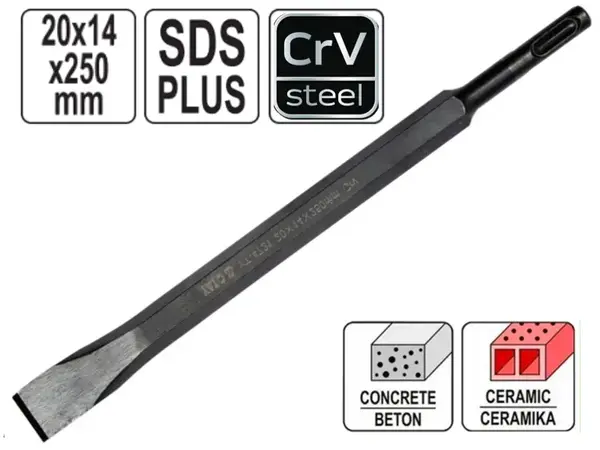 Долото для перфоратора CrV SDS+ 250мм