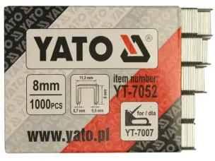 Скоба 8мм для степлера будівельного Yato