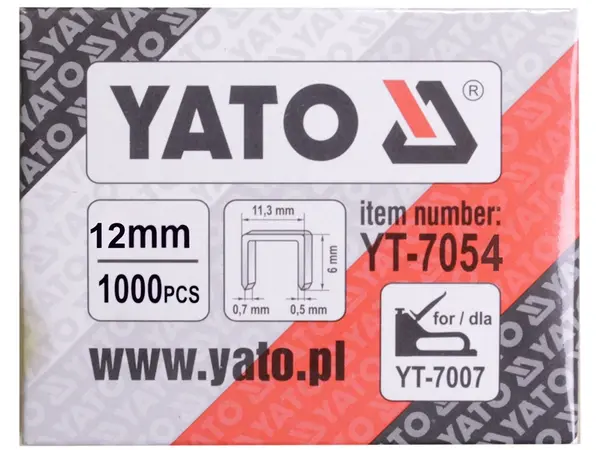 Скоба 12мм для степлера будівельного Yato