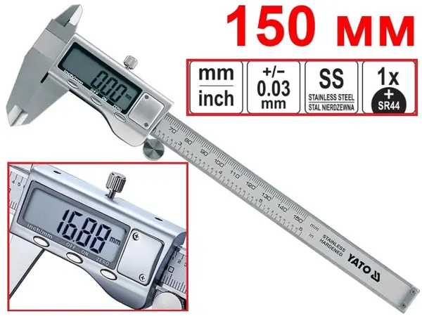 Штангенциркуль электронный Yato 150мм