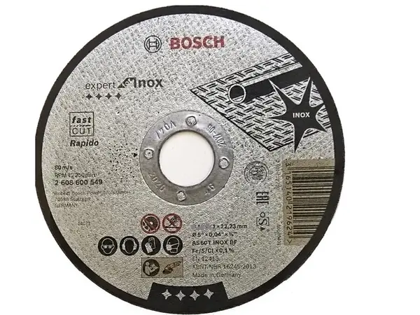 Відрізний диск для болгарки 125х1мм Bosch for Inox Rapido
