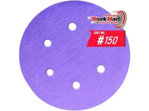Круг WorkMan Ceramic P150 для финишной шлифовки 150 мм