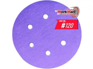 Круг WorkMan Ceramic P120 для шлифовки под лак 150 мм