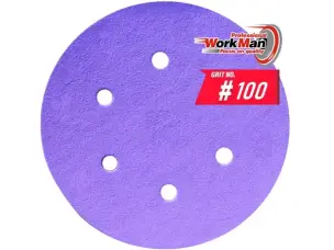Круг WorkMan Ceramic P100 для подготовки к покраске 150 мм