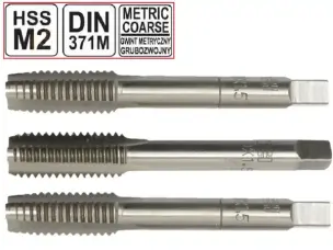 Мітчики ручні комплектні HSS M2 М10х1.5мм
