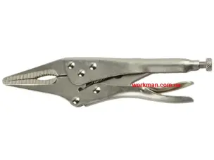 Зажимные клещи с фиксатором (длинные губки) WorkMan Long-230